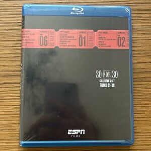 ESPN Films 30 for 30 Collector's Set: Films 1 - 30. Blu-ray Discs. Never Opened.